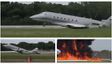 Private Jet Crashes In Flames As 2 Crew Die In Dominican Republic - Caught On Camera