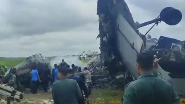 IAF AN-32 Aircraft Crashes at Assam's Jorhat Airbase; Pilot Feared Dead