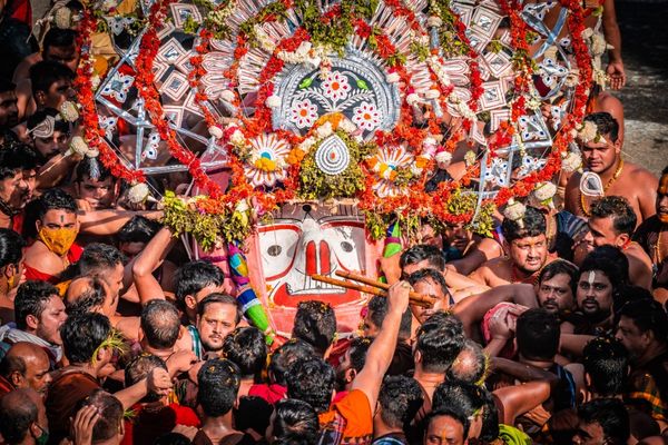 ଫଟୋ : ଧାଡ଼ି ପହଣ୍ଡିରେ ଚତୁର୍ଦ୍ଧାମୂର୍ତ୍ତି, ଦିବ୍ୟ ରୂପରେ ଭକ୍ତର ଭଗବାନ