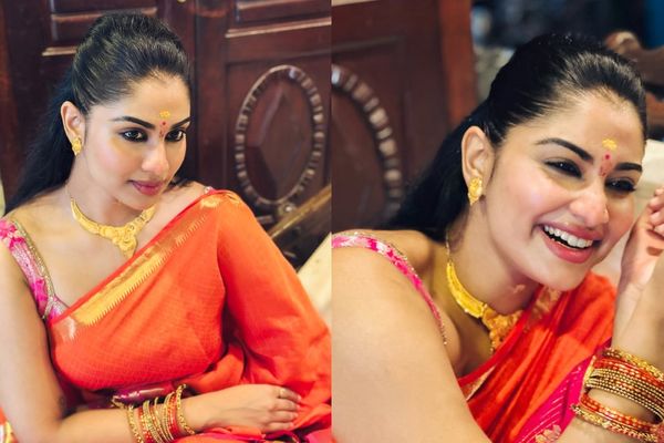 புடவையில் வசீகரிக்கும் அழகு.. நடிகை ஷிவானி நாராயணனின் லேட்டஸ்ட் க்ளிக்ஸ்!