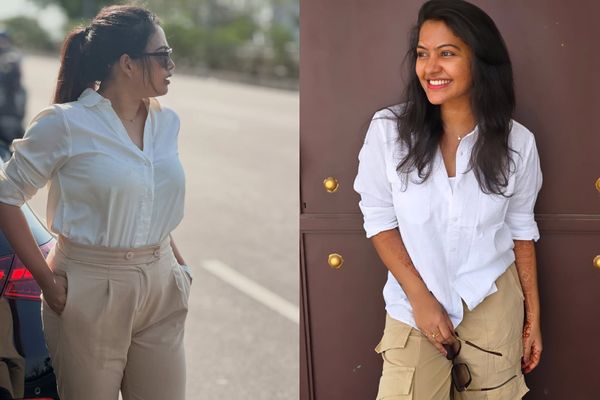 அதே டைலர் அதே வாடகை.. வாக்களிக்க ஒரே ஸ்டைலில் வந்த நடிகைகள்!
