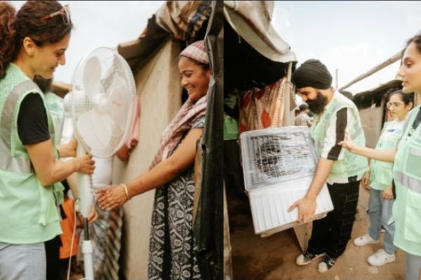 फिल्मी ही नहीं, रियल लाइफ हीरोइन भी हैं तापसी पन्नू, गर्मी में गरीबों के लिए बनीं 'मसीहा', देखें तस्वीरें