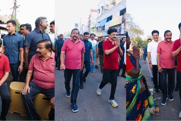 அமைச்சர் கே.என். நேருவை ஆதரித்து.. திருச்சி மேற்கு தொகுதியில் நடந்து சென்று வாக்கு சேகரித்த முதல்வர் ஸ்டாலின்.. போட்டோஸ்!