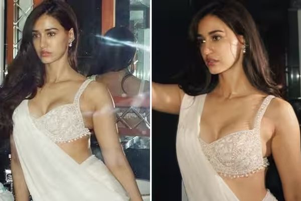 સાડીમાં આગ બનીને કેમેરામાં કેદ થઈ દિશા પટ્ટણી, જુઓ ફોટો