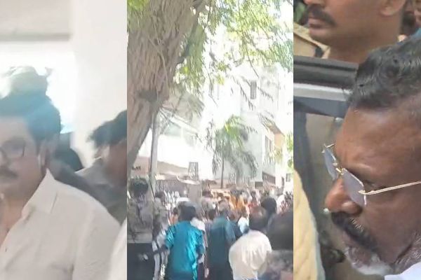 பாக்யராஜ் உடலுக்கு அஞ்சலி செலுத்த ஓடோடி வந்த திரை பிரபலங்கள்.. போட்டோஸ்!