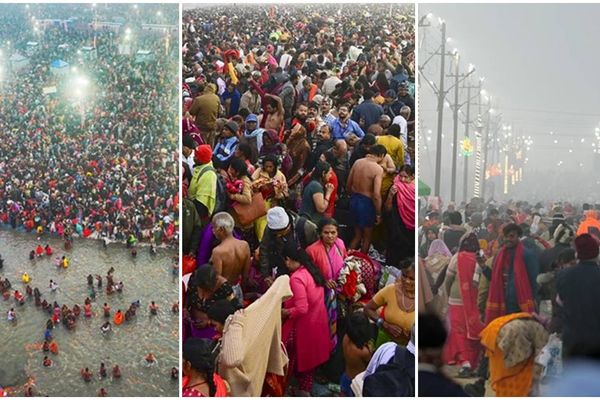 കുംഭമേളയിലേക്ക് ഒഴുകിയെത്തി വിശ്വാസികൾ; ആ​ദ്യ ദിനം പുണ്യ സ്നാനം ചെയ്തത്  1.50 കോടി ഭക്തർ