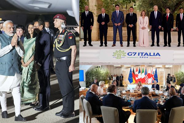PM Modi Arrives In Italy For The 50th G7 Summit, Global Leaders Meet Italian PM Giorgia Meloni