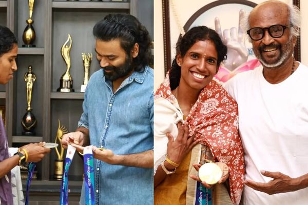 ஆசிய விளையாட்டு போட்டியில்.. சாதனை படைத்த வித்யா ராமராஜை நேரில் பாராட்டிய ரஜினி, தனுஷ்.. போட்டோஸ்!
