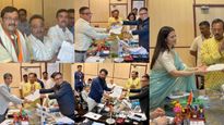 রাজ্যসভার নির্বাচনে মনোনয়ন পেশ তৃণমূলের চার প্রার্থীর, বিজেপির রাহুলের পাশে থাকলেন শমীক-শুভেন্দু