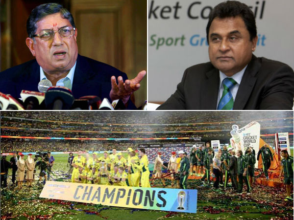 বিশ্বকাপ ফাইনালে শ্রীনির আধিপত্য, রেগে মাঠ ছাড়লেন আইসিসি সভাপতি মুস্তাফা কামাল বিশ্বকাপ ফাইনালে শ্রীনির আধিপত্য, রেগে মাঠ ছাড়লেন আইসিসি সভাপতি মুস্তাফা কামাল
