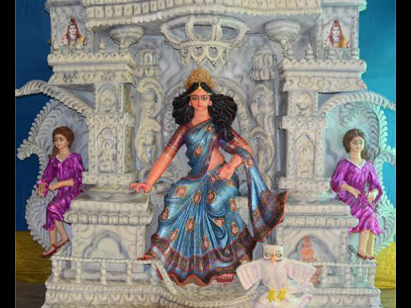 লক্ষ্মীপুজোর থিমের লড়াইয়ে খালনাকে জোর টক্কর বাগনানের জোকার