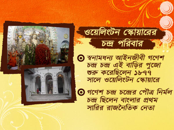 দেশবন্ধু ও নেতাজির স্মৃতি বিজরিত ওয়েলিংটন স্কোয়ারের চন্দ্র পরিবারের পুজো