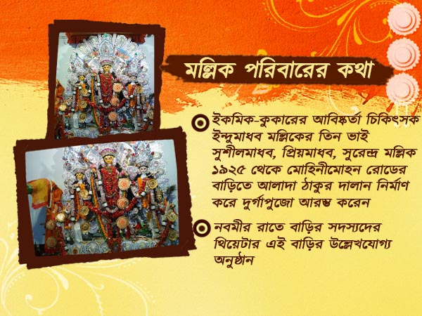 ভবানীপুরের মল্লিকবাড়ির পুজোয় সাবেকিয়ানা আর আভিজাত্যের মেলবন্ধন