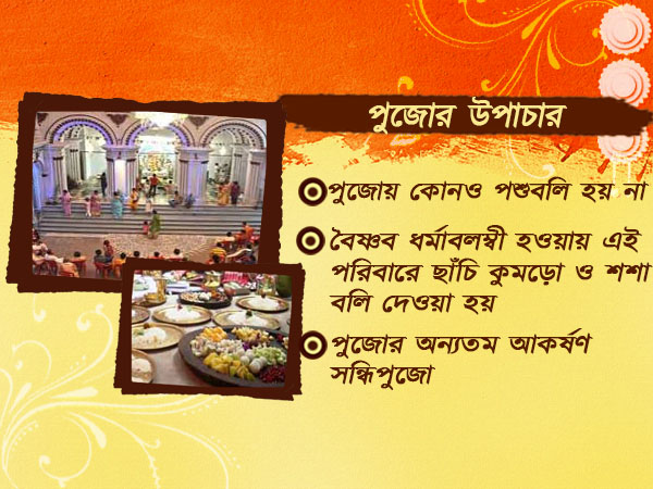 ঠনঠনিয়ার লাহা পরিবারে দুর্গা দশভূজা নন, দুর্গা বসেন স্বামী শিবের কোলে