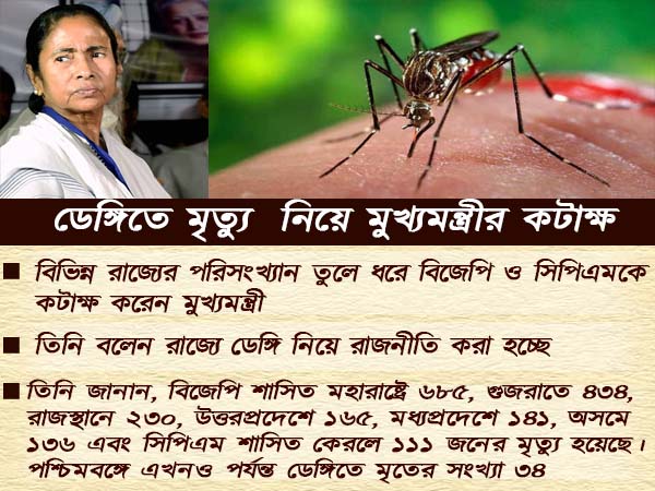 ডেঙ্গিতে বাড়ছে মৃতের সংখ্যা, দলীয় বৈঠকে মানতে নারাজ মুখ্যমন্ত্রী