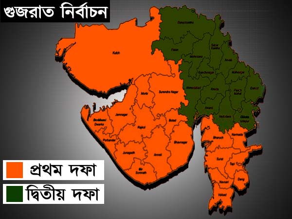 গুজরাত বিধানসভা নির্বাচনের নির্ঘন্ট ঘোষণা
