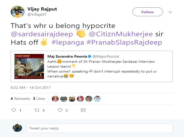 সাক্ষাৎকার চলাকালীন প্রাক্তন রাষ্ট্রপতির কাছে বকুনি, ক্ষমা চাইলেন রাজদীপ সরদেশাই 