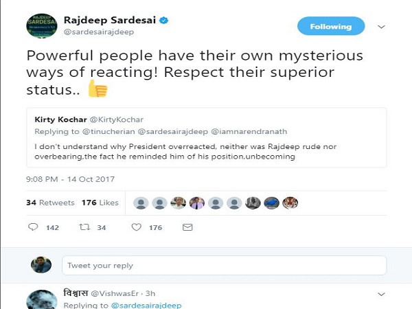 সাক্ষাৎকার চলাকালীন প্রাক্তন রাষ্ট্রপতির কাছে বকুনি, ক্ষমা চাইলেন রাজদীপ সরদেশাই 