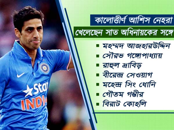 সাত অধিনায়কের আমলে খেলেছেন সাত অধিনায়কের আমলে খেলেছেন