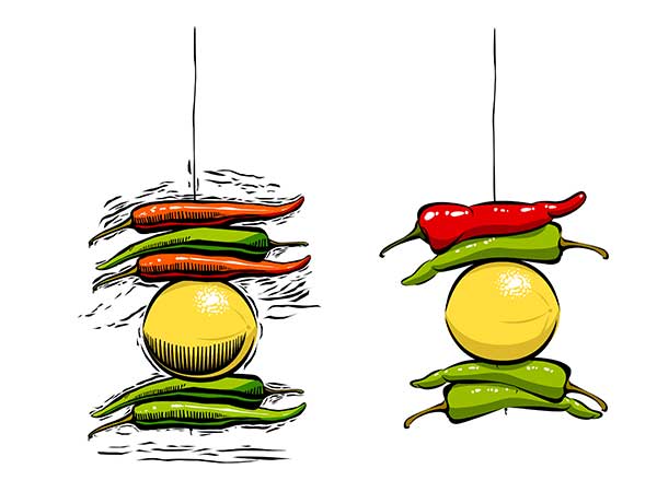 লেবু-লঙ্কা দরজায় ঝোলানো 