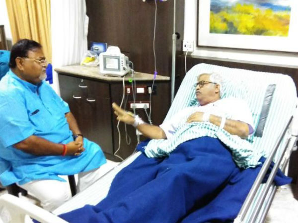 একান্তে সুজন চক্রবর্তী ও পার্থ চট্টোপাধ্যায়