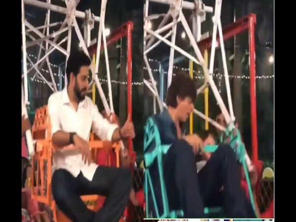 পার্টিতে নাগোর দোলায় শাহরুখ 