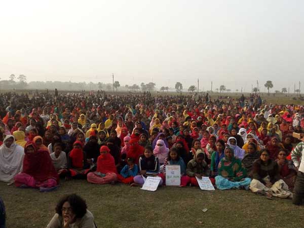 ভাঙড়ে সভা জমি আন্দোলনকারীদের