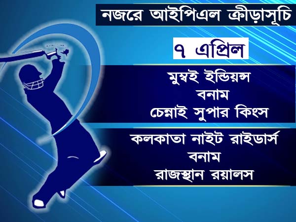 আইপিএলে ক্রীড়াসূচিতে নজর বুলিয়ে নিন, নাইটরা নামছেন কবে কোথায় 
