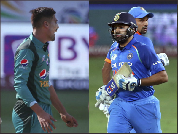 মহম্মদ আমির বনাম রোহিত শর্মা-শিখর ধাওয়ান