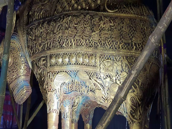 ডোকরা আর পটচিত্রে দেবীর আরাধনা! চমক দিতে তৈরি মুদিয়ালি ক্লাব ডোকরা আর পটচিত্রে দেবীর আরাধনা! চমক দিতে তৈরি মুদিয়ালি ক্লাব