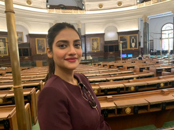 সংসদের অন্দরে নুসরত 