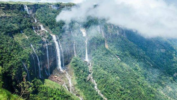 মেঘালয়ে রুট ব্রিজ 