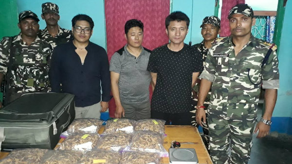 ৫ কেজি কিরাজরি ছত্রাক সহ ভূটানের তিন নাগরিককে গ্ৰেফতার ৫ কেজি কিরাজরি ছত্রাক সহ ভূটানের তিন নাগরিককে গ্ৰেফতার