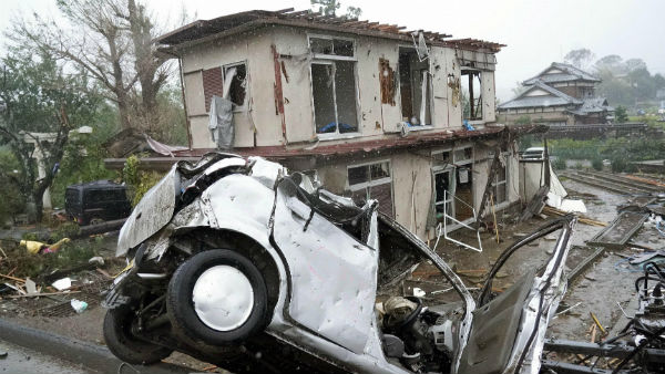 ‘হাগিবিসে'র তাণ্ডব ইচিহারা শহরে ‘হাগিবিসে'র তাণ্ডব ইচিহারা শহরে