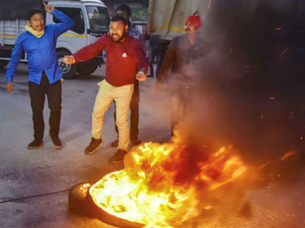 সিএএ নিয়ে বিক্ষোভ 
