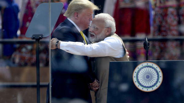 সবরমতী আশ্রমে ট্রাম্পের মোদী স্তুতি