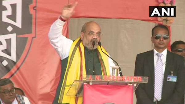 গোলি মারো স্লোগান অমিত শাহের সভায় গোলি মারো স্লোগান অমিত শাহের সভায়