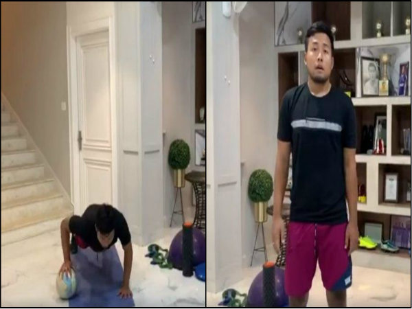 বাড়িতেই জোর ফিটনেস চর্চা করছেন জেজে
