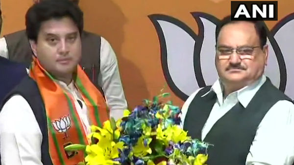 সিন্ধিয়ার বিজেপিতে যোগ