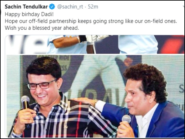 সৌরভকে শুভেচ্ছা সচিনের সৌরভকে শুভেচ্ছা সচিনের