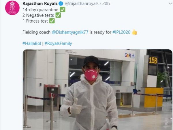 সুখবর! করোনাকে হারিয়ে আইপিএলে যোগ দিচ্ছেন এই কোচ সুখবর! করোনাকে হারিয়ে আইপিএলে যোগ দিচ্ছেন এই কোচ
