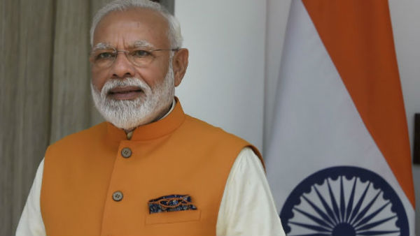 ভূমি পুজোয় প্রধানমন্ত্রী