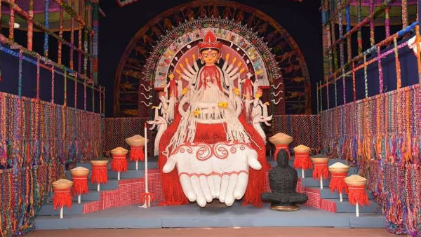 ‘উৎসব নয়, হোক মানুষের পুজো’, করোনা আবহে এই মন্ত্রেই পুজো হচ্ছে সুরুচি সংঘে