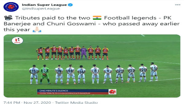 নীরবতা পালনের মধ্যে দিয়ে ডার্বি যুদ্ধে চূনী-পিকেকে বিশেষ শ্রদ্ধা মোহনবাগান-ইস্টবেঙ্গলের