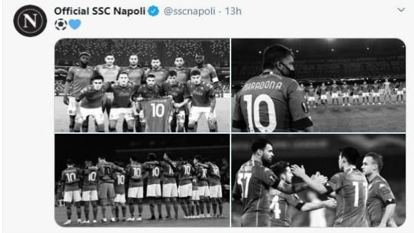 কিংবদন্তির প্রয়াণের পর এই প্রথম মাঠে নামল নাপোলি