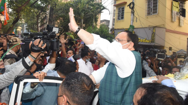 হেস্টিংসে জেপি নাড্ডাকে কালো পতাকা