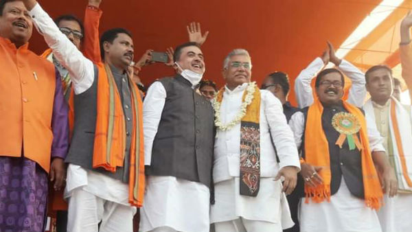 বড্ড বেমানান লেগেছে দিলীপের পাশে শুভেন্দুকে!