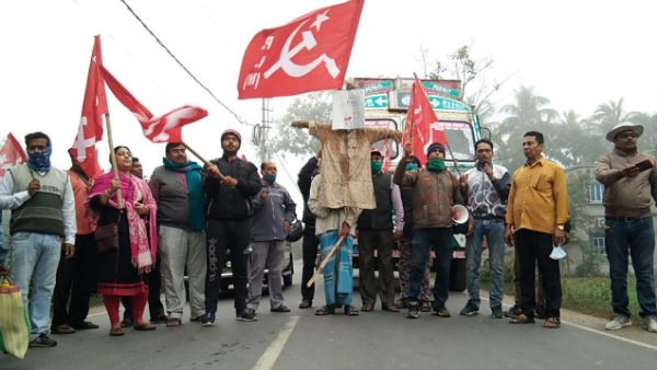 বাংলার উত্তর থেকে দক্ষিণে ভারত বনধের প্রভাব একনজরে 