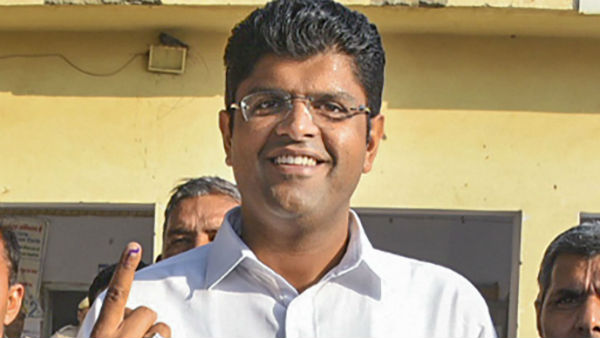 রাজনাথ সিংয়ের সঙ্গে সাক্ষাৎ দুষ্মন্তের রাজনাথ সিংয়ের সঙ্গে সাক্ষাৎ দুষ্মন্তের