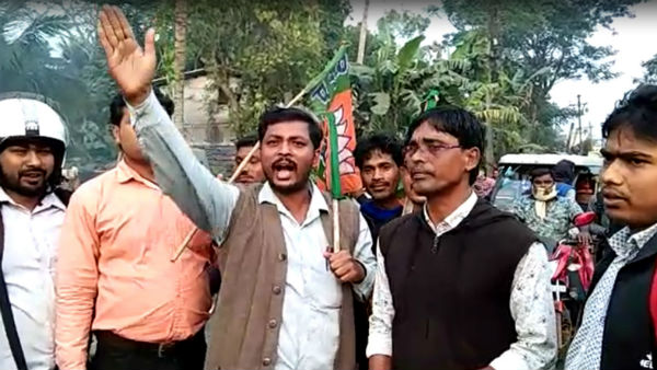 জেপি নাড্ডার ওপর হামলার প্রতিবাদে জেলায় জেলায় বিজেপির বিক্ষোভ